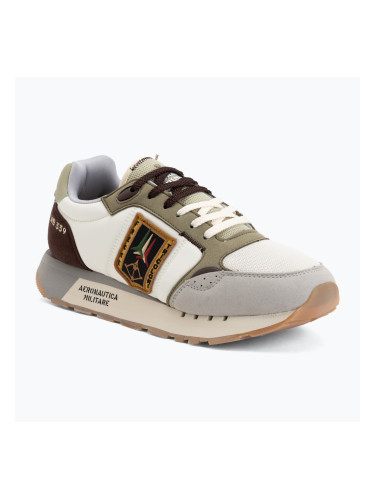Мъжки обувки Aeronautica Militare SC0292UCT03331 off white/green/brown/grey