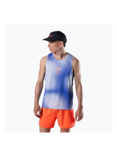Мъжка тениска за бягане Rossignol Sapa Ultra Tank dazzle blue line fogg
