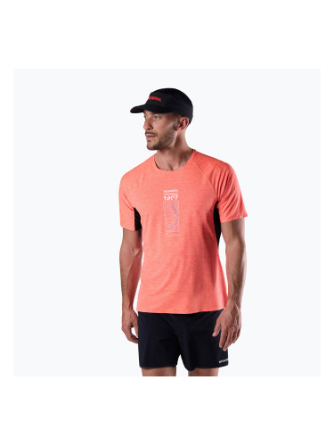 Мъжка тениска за бягане Rossignol Sapa Ultra Tee neon red