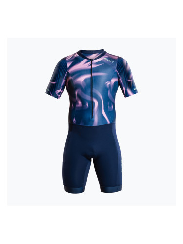 Мъжки гащеризон за триатлон ZONE3 Activate+ Trisuit print