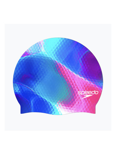 Шапка за плуване Speedo Printed Silicone techno snake deep sapphire