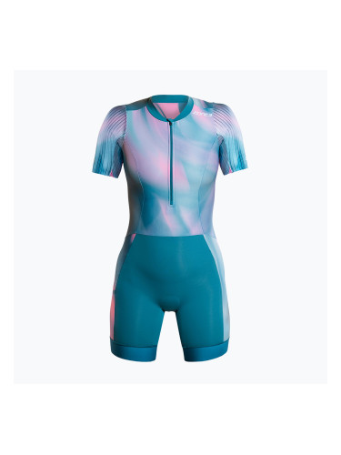 Дамски гащеризон за триатлон ZONE3 Activate+ Trisuit print