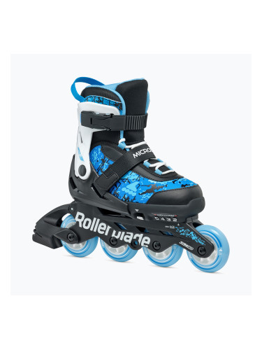 Детски ролкови кънки Rollerblade Microblade SL Jr черни/небесносини