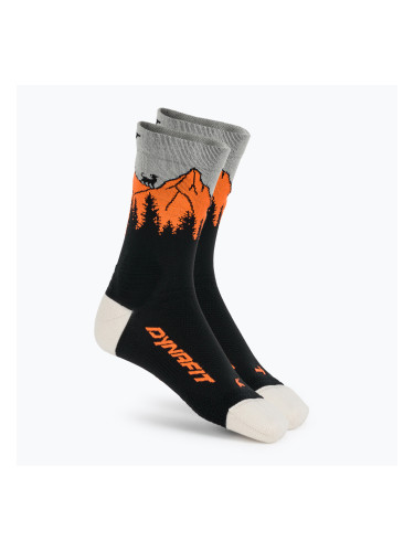 Чорапи DYNAFIT Traverse Crew black out ultra orange/4220