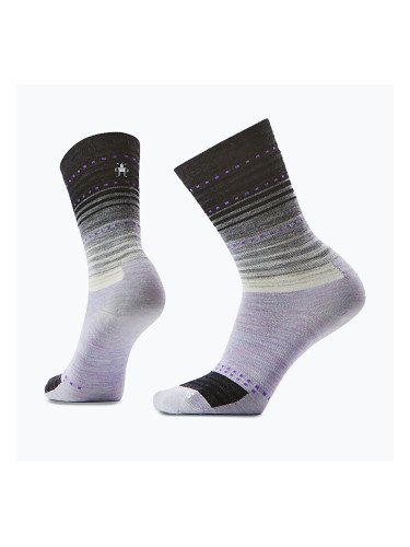 Дамски чорапи Smartwool Everyday Stitch Stripe Crew purple/black