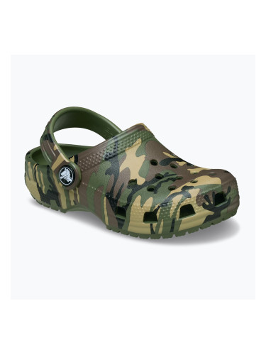 Детски чехли Crocs Classic Camouflage Toddler army green/multi