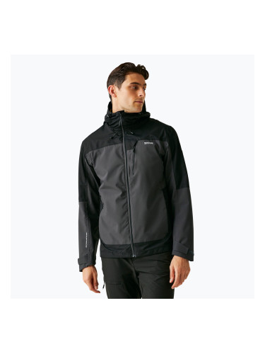 Мъжко дъждобранно яке REGATTA Highton Stretch IV ash/black