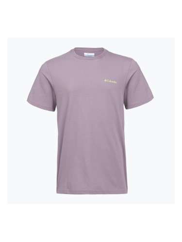 Мъжка тениска Columbia CSC Basic Logo Back Tee shale purple/linework c badge