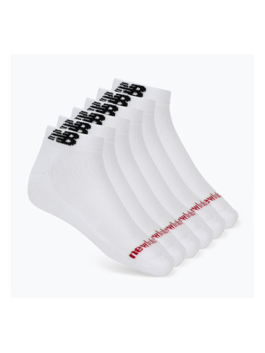 Чорапи New Balance Everyday Low Cut 6 чифта white