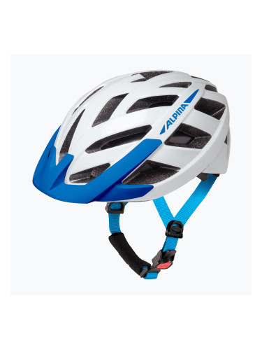 Каска за велосипед Alpina Panoma 3.0 white/blue gloss
