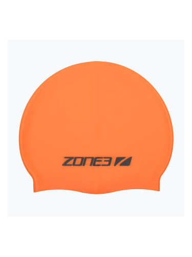 Шапка за плуване ZONE3 Silicone hi-vis orange