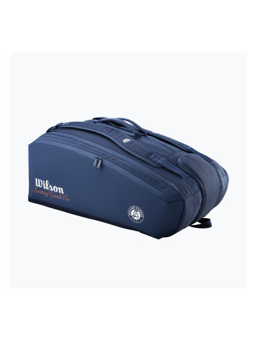 Чанта за тенис Wilson Roland Garros Session De Soiree Super Tour 15Pk 2026 navy/clay
