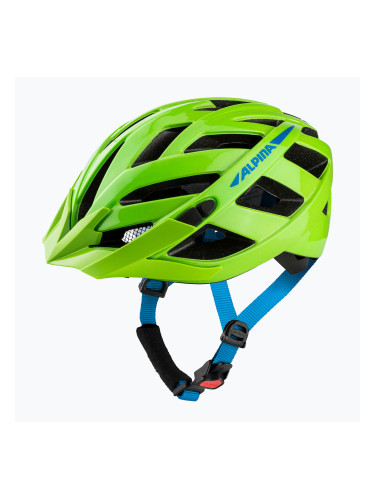 Каска за велосипед Alpina Panoma 3.0 green/blue gloss