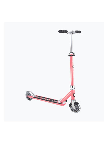 Детски скутер Globber Flow Element Lights coral pink