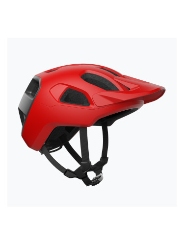 Велосипедна каска POC Cularis prismane red matt/uranium black matt