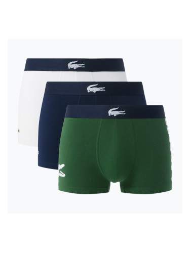 Мъжки боксерки Lacoste 5H1291 3 пакета мащерка/нави синьо/бяло