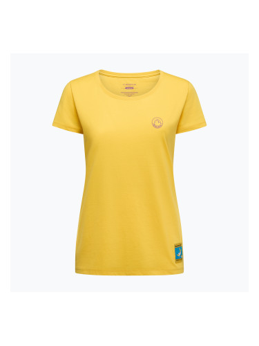 Дамска тениска La Sportiva Climbing on the Moon giallo/viola