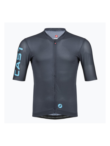 Мъжка колоездачна фланелка Castelli Entrata Apex twilight blue/neon cobalt