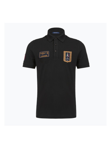 Мъжка тениска Aeronautica Militare PO1927UP00191 Polo jet black