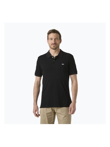 Мъжка поло тениска Helly Hansen Elba Fitted Polo black
