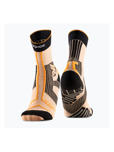 X-Socks Trailrun Terraskin Expert Crew чорапи fresh peach/x black/blazing orange