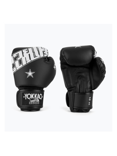 Боксьорски ръкавици YOKKAO Lettering Boxing black