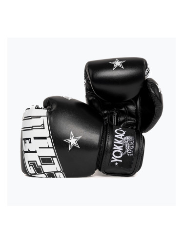 Боксьорски ръкавици YOKKAO Lettering Boxing black