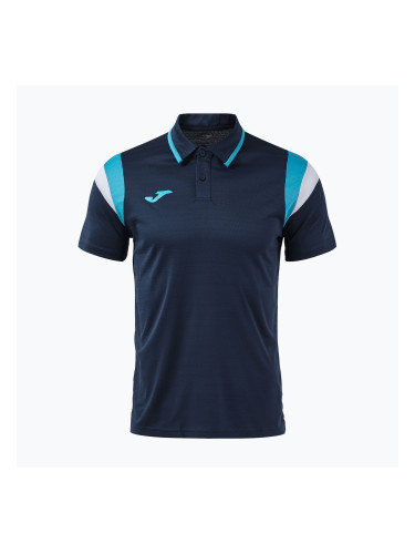 Мъжка тениска/фланелка за тенис Joma Terra Polo dark navy/turquoise fluor
