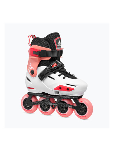 Детски ролкови кънки Rollerblade Apex Jr платина/корал