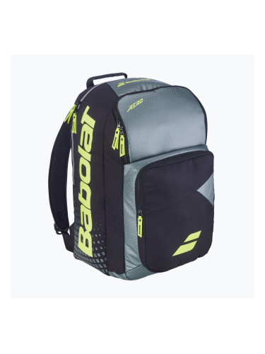 Раница за тенис Babolat Pure Aero 40 l metallic grey/black/fluo yellow