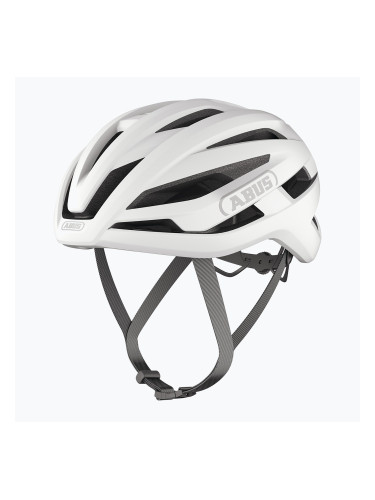 ABUS StormChaser Ace велосипедна каска флийс бяла