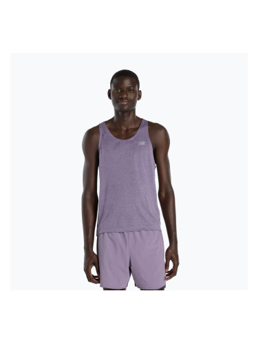 Мъжка тениска New Balance Singlet Athletics candied violet heather