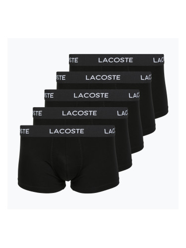 Мъжки боксерки Lacoste 5H1292 5 чифта black
