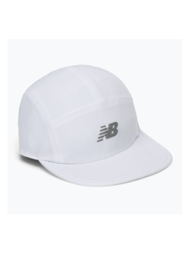 Шапка с козирка New Balance 6 Panel Performance V 2.0 white
