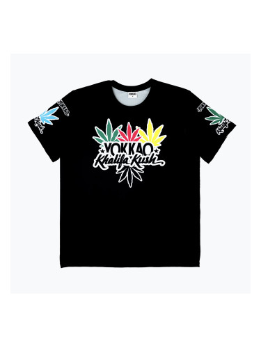 Мъжка тениска за тренировки YOKKAO Khalifa Kush Workout black