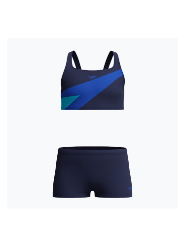 Детски бански костюм от две части Speedo Hyperboom Butterfly Back peacoat/deep sapphire