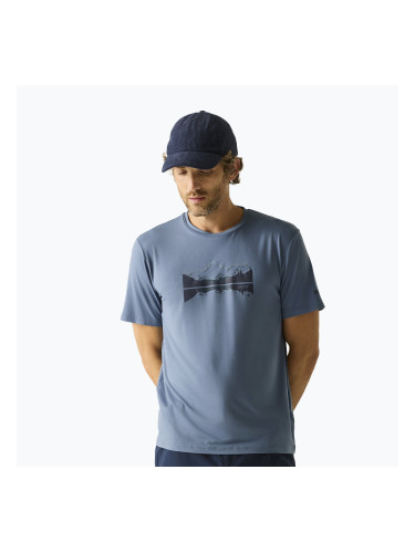 Мъжка тениска за трекинг REGATTA Fingal Stretch china blue