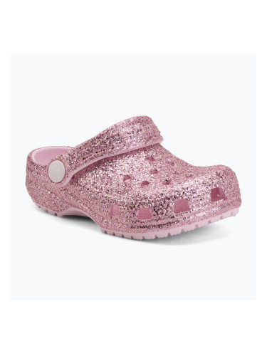 Детски чехли Crocs Classic Chunky Glitter 211940 pink milk