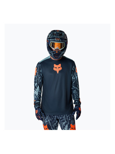 Мъжка блуза с дълъг ръкав за колоездене Fox Racing Ranger Image Print arctic blue