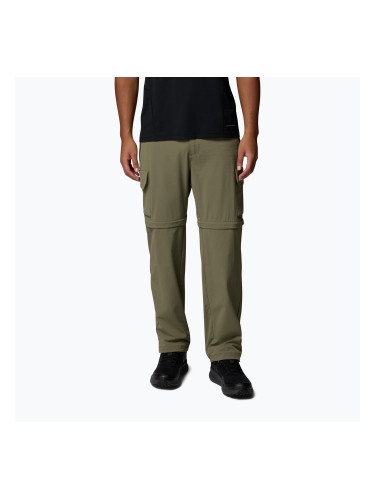 Мъжки панталони за трекинг Columbia Silver Ridge Elite Convertible stone green