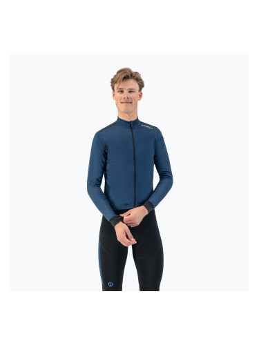 Мъжка блуза с дълъг ръкав за колоездене Rogelli Core navy