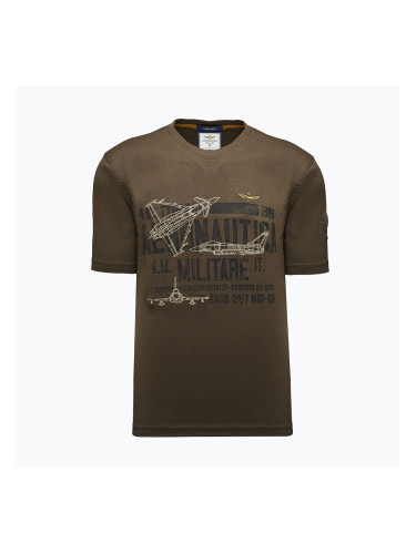 Mъжка тениска Aeronautica Militare TS2535UJ00641 chestnut brown