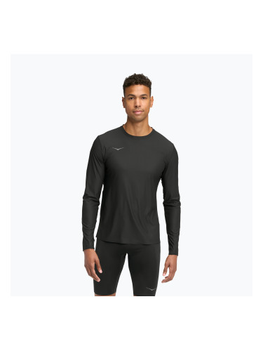 Мъжка блуза с дълъг ръкав за бягане HOKA Airolite 2.0 black