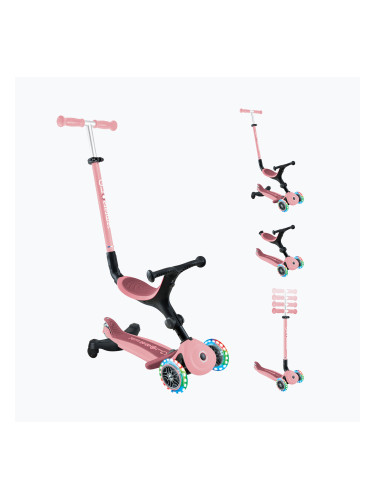 Детска триколесна тротинетка Globber Go.Up Active Lights 360 pink