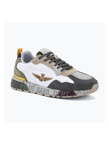 Mъжки обувки Aeronautica Militare SC0276UCT03546 off white/verde/marrone/grigio