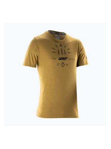 Мъжка тениска за колоездене Leatt MTB Gravity 3.0 brass brown