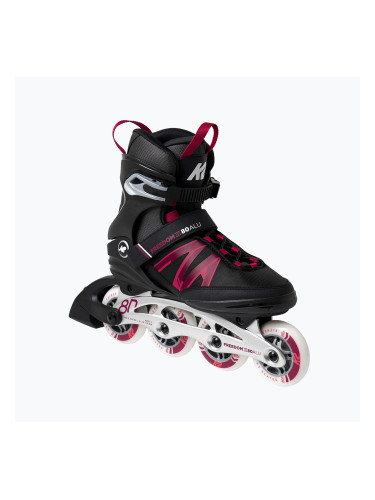 Дамски ролкови кънки K2 Freedom III 80 Alu black-pink 30H0621.1.1.065