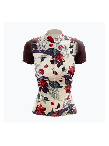 Дамска тениска за колоездене Quest Retro Bike