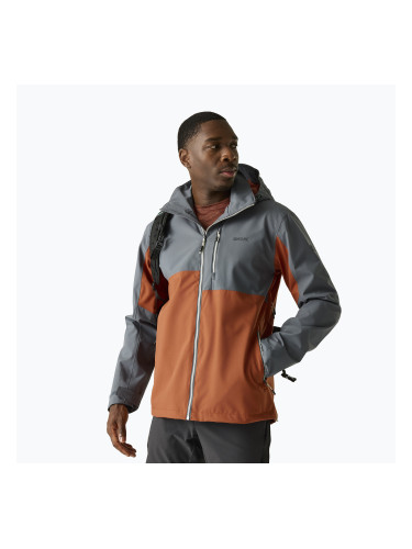 Мъжко яке за дъжд REGATTA Waterproof Shell Bosfield brick/dark storm