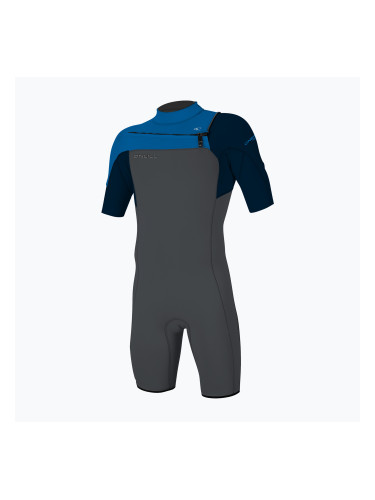 Детски неопренов костюм за плуване O'Neill Youth Hammer 2mm Chest Zip SS Spring graphite/abyss/ocean